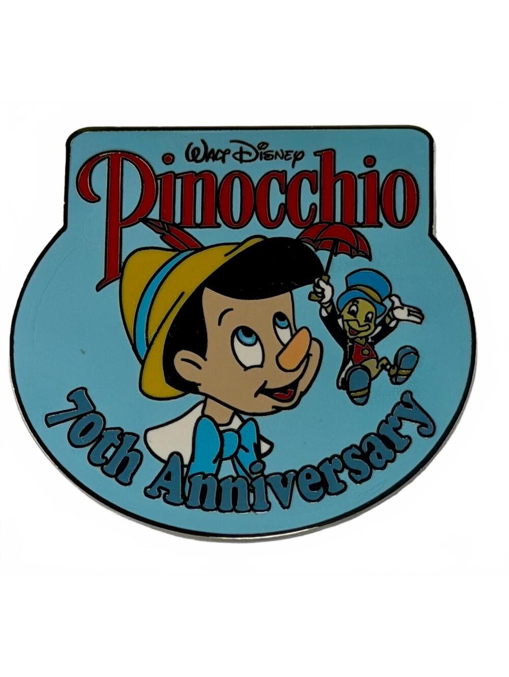 Walt Disney 70th Anniversary Pinocchio & Jiminy Cricket Pin